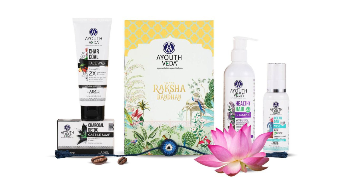Thoughtful personal-care gift hamper by Ayouthveda for an everlasting bond of love and care, this Raksha Bandhan